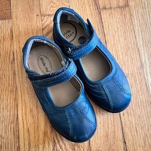 Stride Rite SZ 10 little girls navy blue strap school shoes Claire Mary Jane